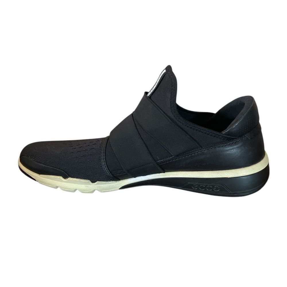 Ecco Shoes Men's Size 14 Black Slip-On Sneakers - Picture 6 of 13